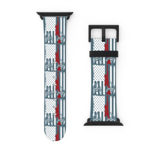 Discover Deer Hunting American Flag Watch Bands For Apple Watch