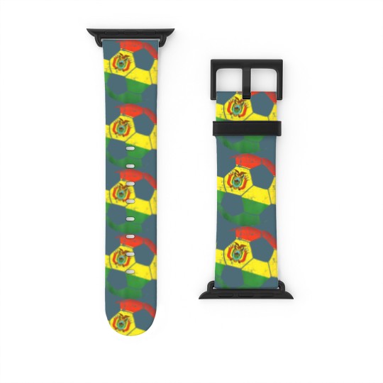Discover Bolivia Soccer Ball Flag Watch Bands For Apple Watch