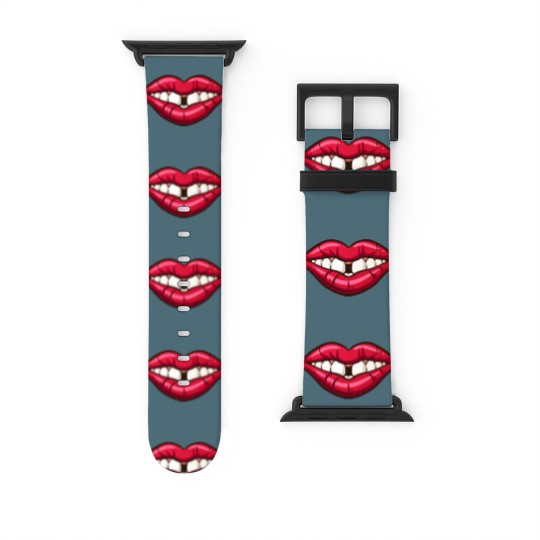 Discover Lips, Teeth, and Gap - Teeth And Lips - Watch Bands For Apple Watch