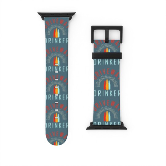 Discover Driveway Drinker Watch Bands For Apple Watch Retro Vintage Funny Watch Bands For Apple Watch