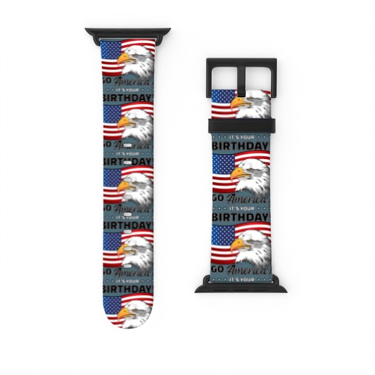 Discover 4th of July American Flag Eagle - 4th Of July - Watch Bands For Apple Watch