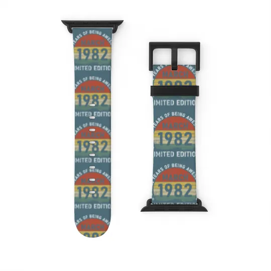 Discover Vintage March 1982 Retro 40 Watch Bands For Apple Watch