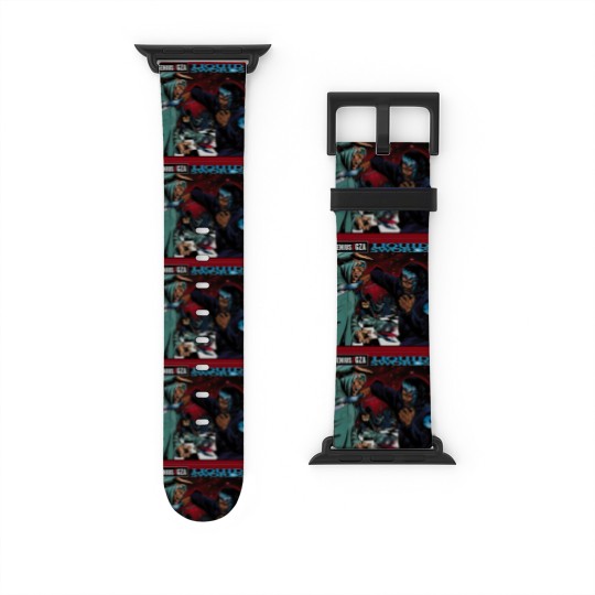 Discover Vintage Genius GZA liquid swords hip hop RETRO Watch Bands For Apple Watch