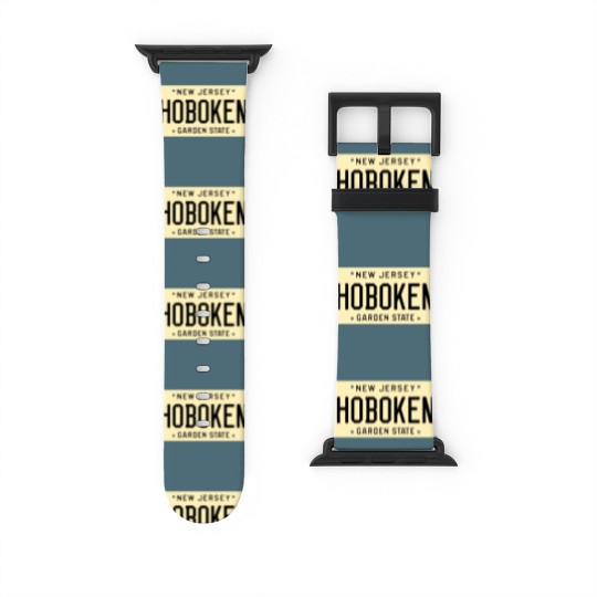 Discover Hoboken New Jersey License Plate Watch Bands For Apple Watch