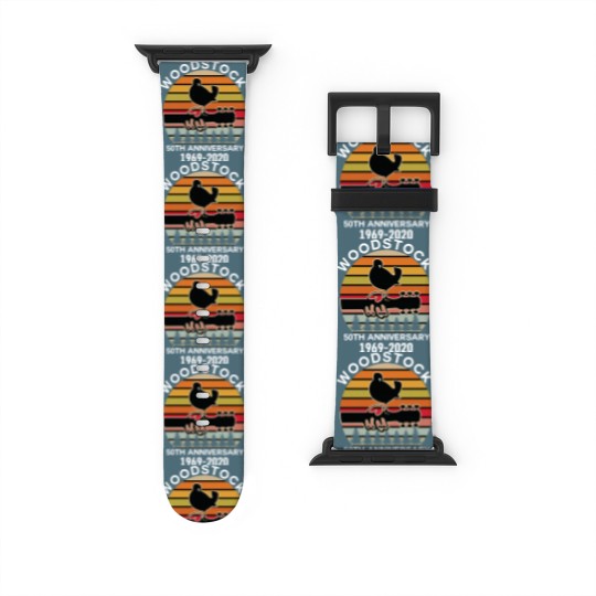 Discover woodstock 50th anniversary 1969 2020,Woodstock Watch Bands For Apple Watch,Woodstock 1969 ,Peace Love Bird - Woodstock - Watch Bands For Apple Watch