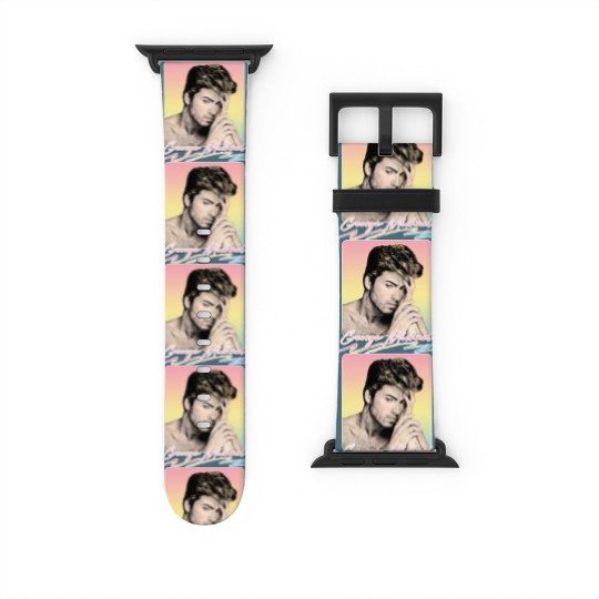 Discover George Michael // Faded Vintage Look // Original Design - George Michael - Watch Bands For Apple Watch