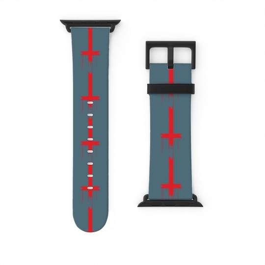 Discover Satan - upside down inverted satanic cross Watch Bands For Apple Watch