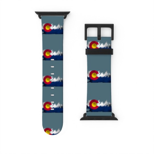 Discover Cute Family Gift Colorado State Flag Watch Bands For Apple Watch