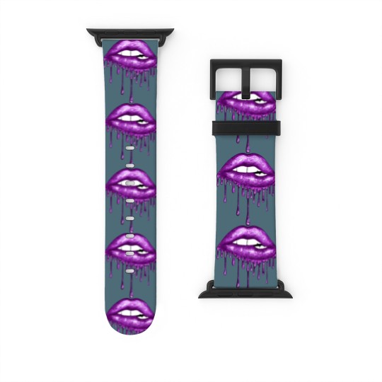 Discover Drip Purple Lips - Lips - Watch Bands For Apple Watch
