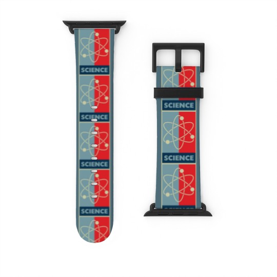 Discover Science red blue atom Watch Bands For Apple Watch