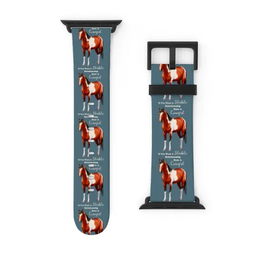 Discover Date A Cowgirl Bay Paint Horse - Horses - Watch Bands For Apple Watch