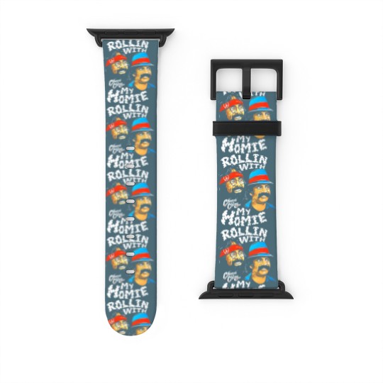 Discover Cheech & Chong Rollin With My Homie Watch Bands For Apple Watch