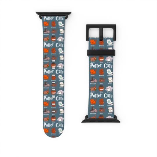 Discover Potter Cats Watch Bands For Apple Watch Funny Gifts For Cat Lovers - Cat - Watch Bands For Apple Watch