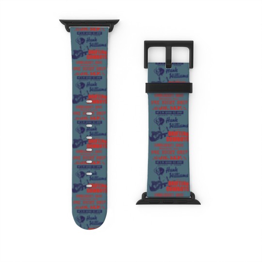 Discover Hank Williams Concert Poster, distressed - Hank Williams - Watch Bands For Apple Watch