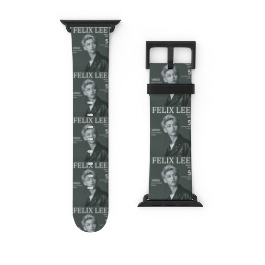 Discover Felix Lee Stray Kids Watch Bands For Apple Watch, B&W Stray Kids Graphic Watch Bands For Apple Watch, Felix Lee Stray Kids Kpop Watch Bands For Apple Watch