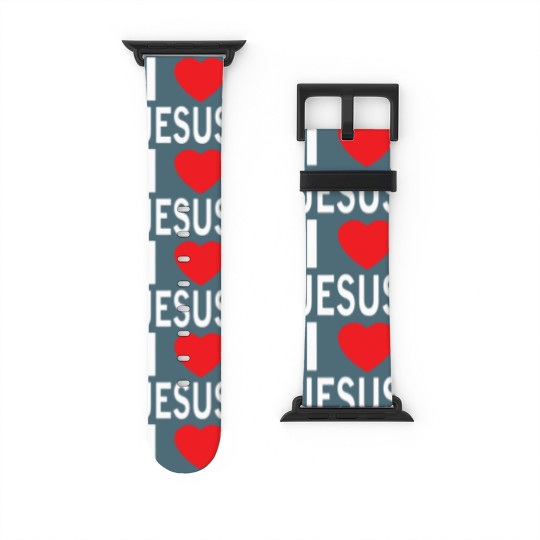 Discover I LOVE JESUS Watch Bands For Apple Watch