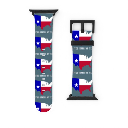 Discover United States of Texas Map or Lone Star State Fans Watch Bands For Apple Watch