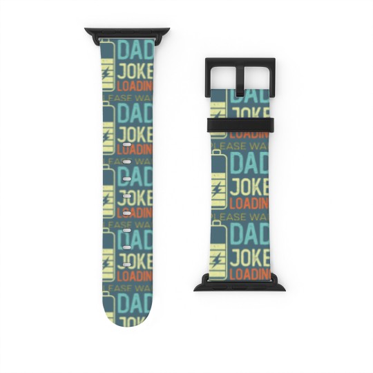 Discover Dad Joke Loading Please wait, vintage color Watch Bands For Apple Watch
