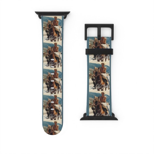 Discover Townes Van Zandt - Retro On Horse Fan Art - Townes Van Zandt - Watch Bands For Apple Watch
