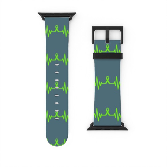 Discover lymphoma cancer ribbon heartbeat - Lymphoma Cancer - Watch Bands For Apple Watch