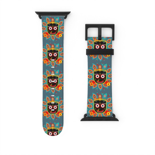Discover Jai Jagannath hare rama hare krishna Watch Bands For Apple Watch
