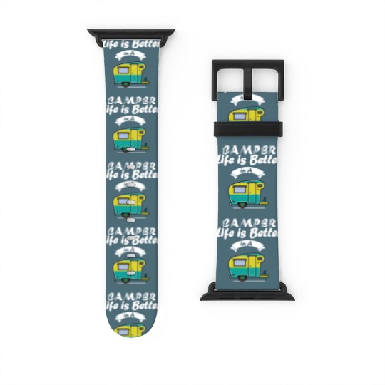 Discover Happy Life in Camper - camping Watch Bands For Apple Watch