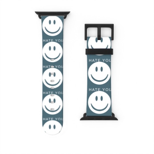 Discover I Hate You Face Gamer Hip-hop Juggalo Watch Bands For Apple Watch