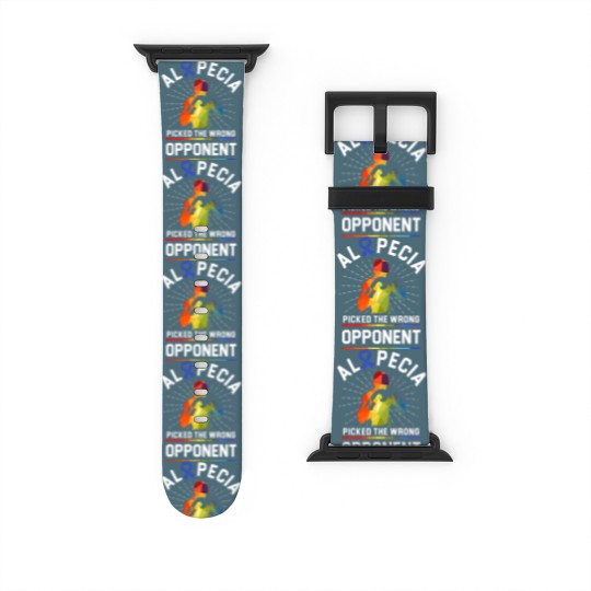 Discover Alopecia Awareness Hair Loss Warrior Beat Watch Bands For Apple Watch