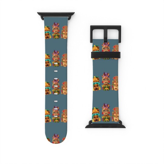 Discover Aztec Mask Inca Culture Maya Civilization Gift Watch Bands For Apple Watch