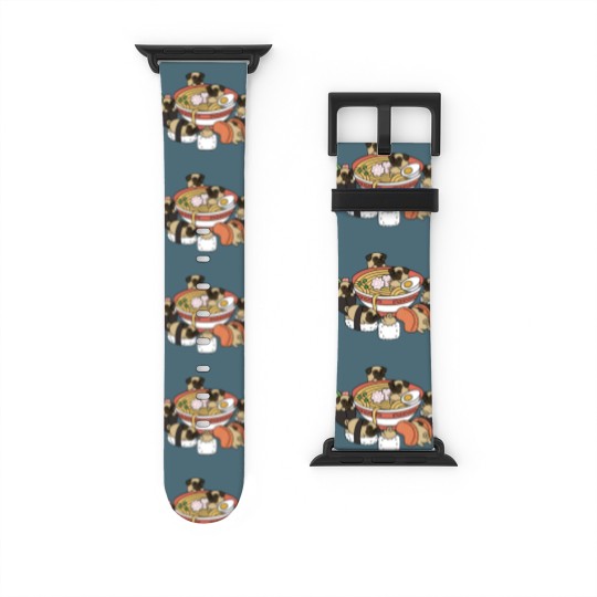 Discover Pug Ramen Sushi - Pug - Watch Bands For Apple Watch