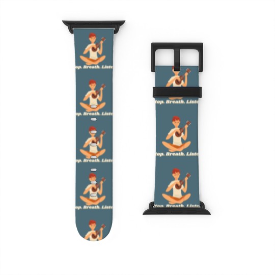 Discover Ukulele stop breath listen play song Watch Bands For Apple Watch