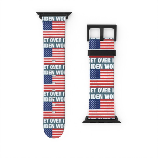 Discover Biden Won Get Over It Us Flag - Biden Wins - Watch Bands For Apple Watch