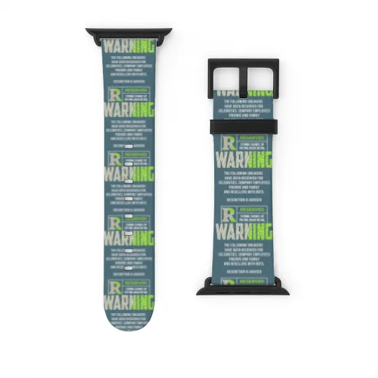 Discover Warning Jordan 5 Green Bean Matching Sneaker Watch Bands For Apple Watch
