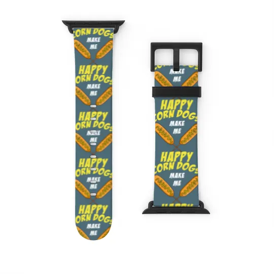 Discover Corn Dogs Corndog Pulled Pork Sausage Party Gift Watch Bands For Apple Watch