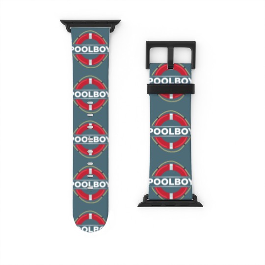 Discover Poolboy Lifeguard Swimming Pool Swimmer - Pool Boy - Watch Bands For Apple Watch