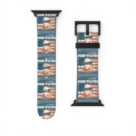 Discover John Wayne - Awesome John Wayne american flag te Watch Bands For Apple Watch