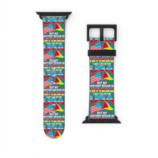 Discover Guyana Design for proud guyanese Watch Bands For Apple Watch