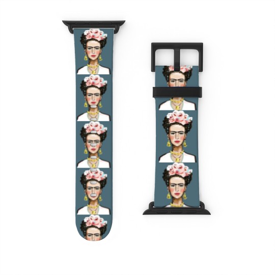 Discover Frida Kahlo Gold Earrings Museum Art Watch Bands For Apple Watch