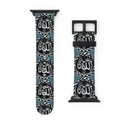 Discover Seal Allah Arabic writing Muslim Islam Arab Watch Bands For Apple Watch