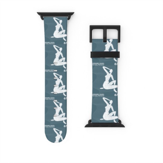 Discover Leonard Cohen / Minimalist Artwork Design - Leonard Cohen - Watch Bands For Apple Watch