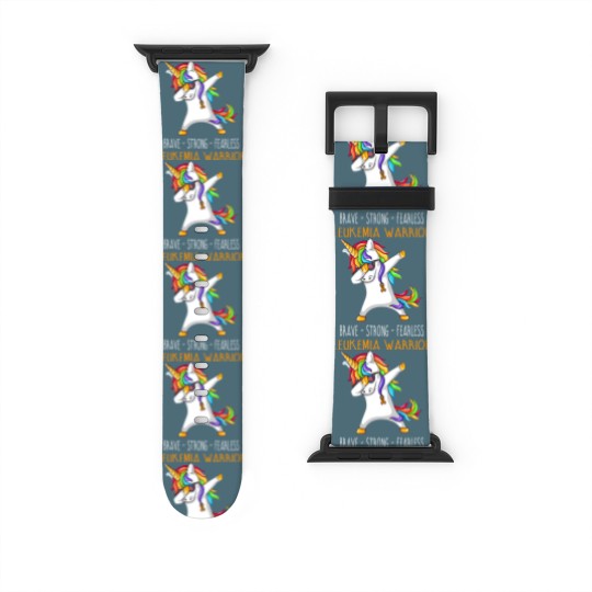 Discover Brave Strong Fearless LEUKEMIA Support LEUKEMIA Awareness Gifts - Leukemia Cancer Awareness - Watch Bands For Apple Watch