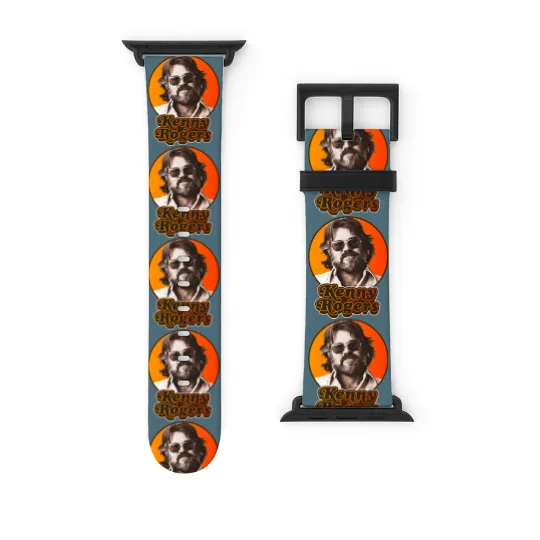 Discover Retro Kenny Rogers Country Tribute Classic Watch Bands For Apple Watch