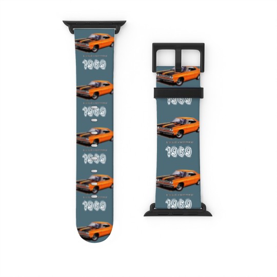 Discover Mopar - 1969 Plymouth Road Runner Watch Bands For Apple Watch