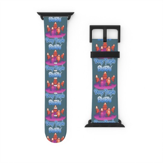 Discover Plastic Head Deep Purple Burn Watch Bands For Apple Watch