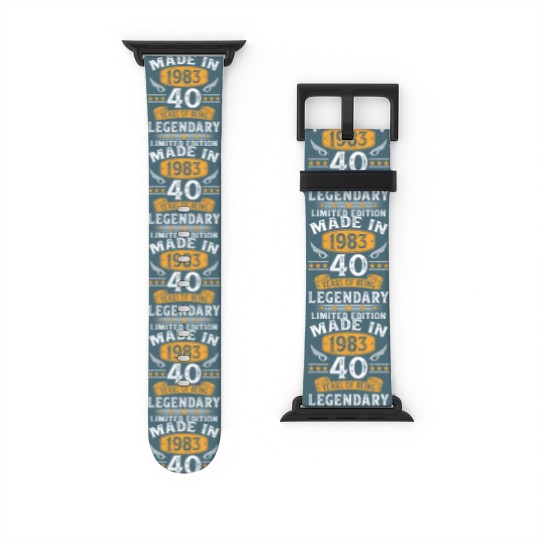 Discover Made In 1983 40 Years Old Gifts 40th Birthday Watch Bands For Apple Watch
