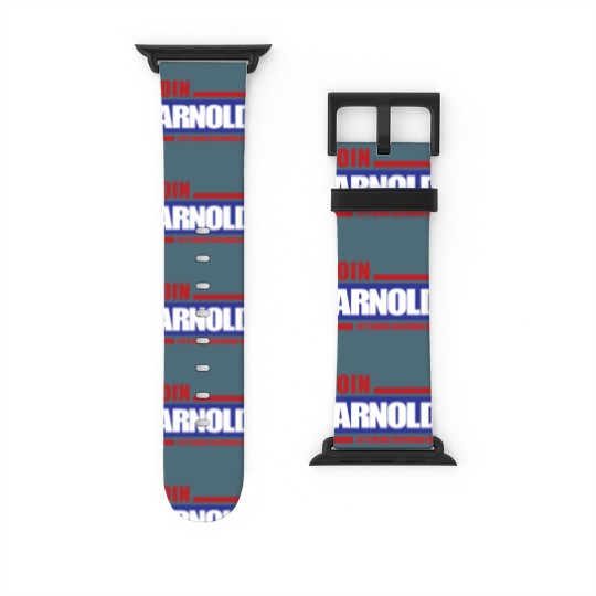Discover Arnold Schzenegger 2003 Campaign Logo Watch Bands For Apple Watch