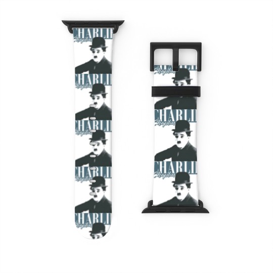 Discover Charlie Chaplin Watch Bands For Apple Watch, The Tramp Fan Watch Bands For Apple Watch, Charles Spencer Chaplin Vintage 90s Watch Bands For Apple Watch