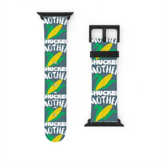 Discover Mother Shucker Mom Pun Funny Corn Farmer Mom Gift Watch Bands For Apple Watch Watch Bands For Apple Watch