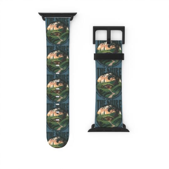 Discover The Shire LOTR Watch Bands For Apple Watch | Distressed Fantasy Merch Tolkien Aragorn