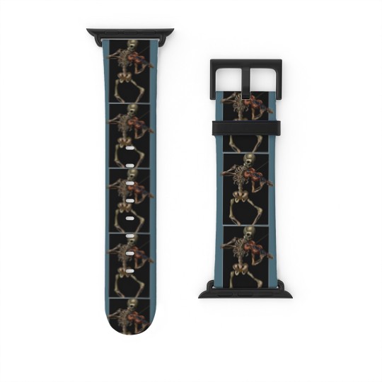 Discover Skeleton with violin - Skeleton - Watch Bands For Apple Watch